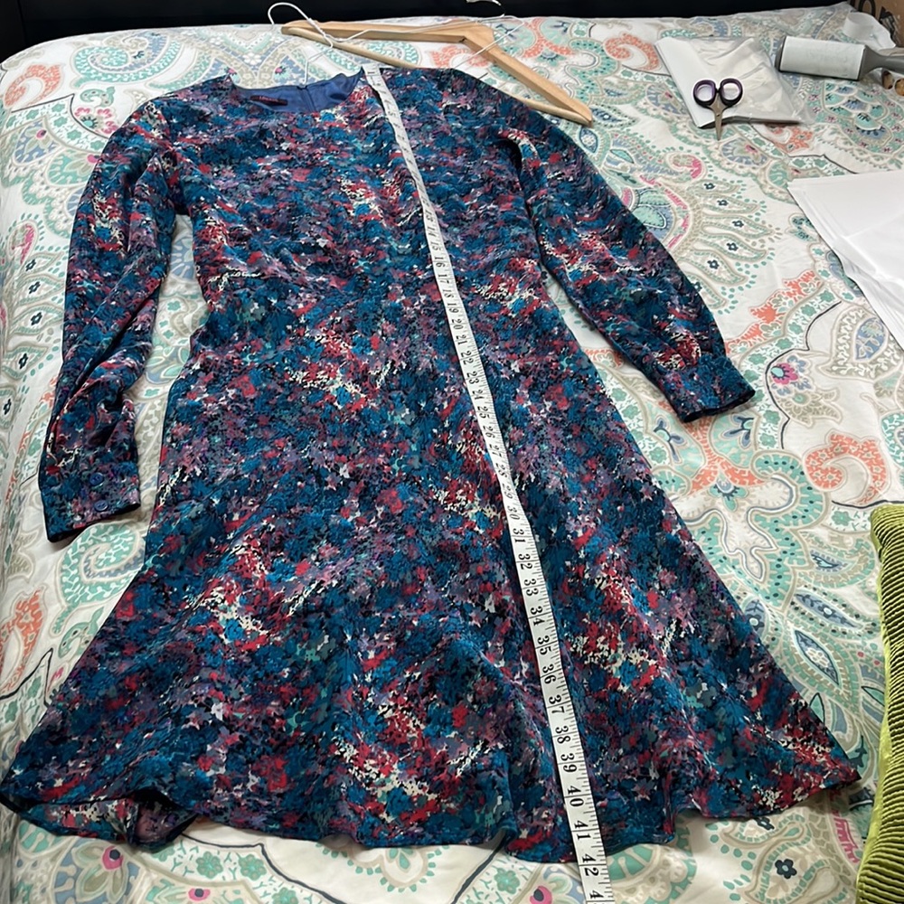 Liberty Art Fabrics Colourful Silk Midi Dress - Picture 8 of 8